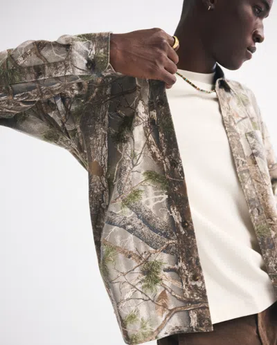 Abercrombie & Fitch Twill Button-up Shirt