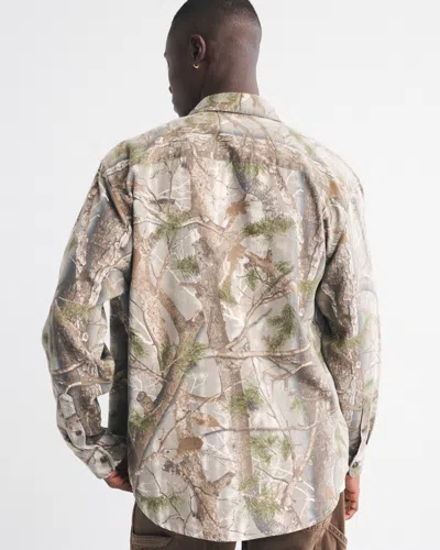 Abercrombie & Fitch Twill Button-up Shirt