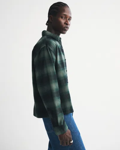 Abercrombie & Fitch Flannel In Green