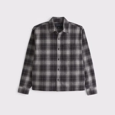 Abercrombie & Fitch Flannel In Black