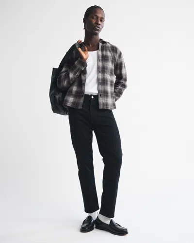 Abercrombie & Fitch Flannel In Black