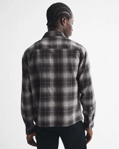 Abercrombie & Fitch Flannel In Black
