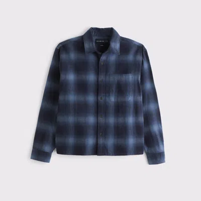 Abercrombie & Fitch Flannel In Blue