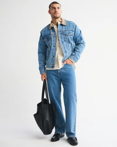 Abercrombie & Fitch Coors Denim Button-up Shirt In White