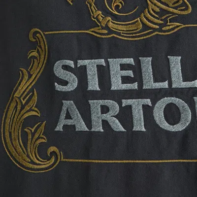 Abercrombie & Fitch Short-sleeve Stella Artois Workwear Button-up Shirt In Black