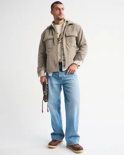 Abercrombie & Fitch Boucle Shirt Jacket