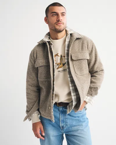 Abercrombie & Fitch Boucle Shirt Jacket