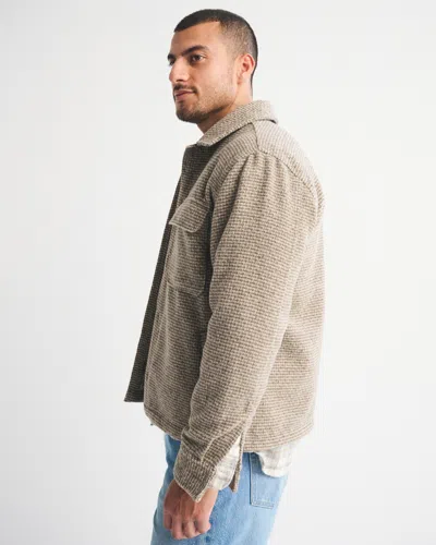 Abercrombie & Fitch Boucle Shirt Jacket