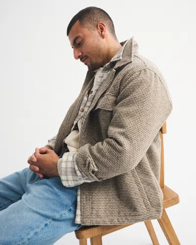 Abercrombie & Fitch Boucle Shirt Jacket