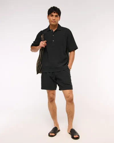 Abercrombie & Fitch A&f Breezy Popover In Black