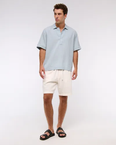 Abercrombie & Fitch A&f Breezy Popover In Blue