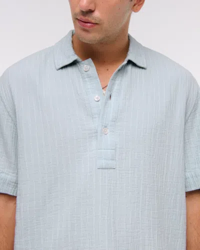 Abercrombie & Fitch A&f Breezy Popover In Blue