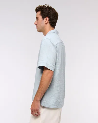 Abercrombie & Fitch A&f Breezy Popover In Blue