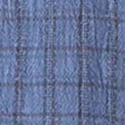 Abercrombie & Fitch Garment-dye Plaid Button-up Shirt In Blue