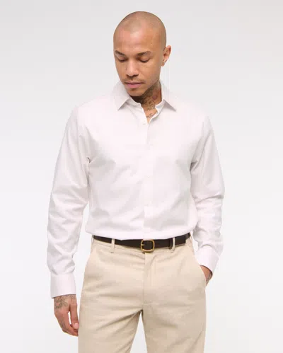 Abercrombie & Fitch A&f Collins Slim Stretch Suiting Shirt In Pink