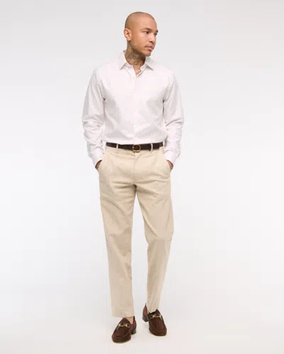 Abercrombie & Fitch A&f Collins Slim Stretch Suiting Shirt In Pink