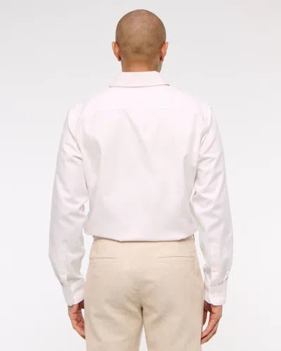 Abercrombie & Fitch A&f Collins Slim Stretch Suiting Shirt In Pink