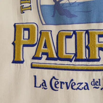 Abercrombie & Fitch Short-sleeve Pacífico Workwear Button-up Shirt In Nude