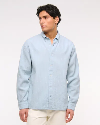Abercrombie & Fitch A&f Breezy Shirt In Blue