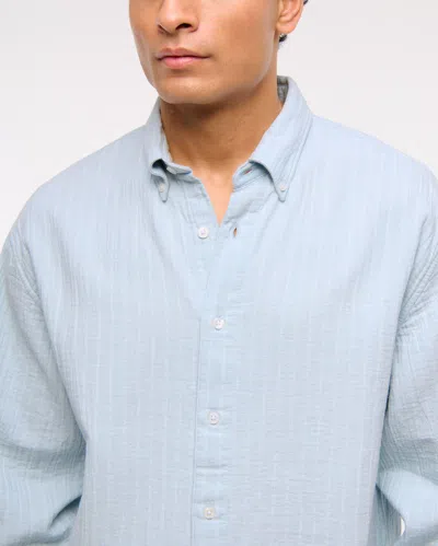 Abercrombie & Fitch A&f Breezy Shirt In Blue