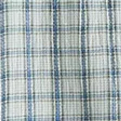 Abercrombie & Fitch Short-sleeve Textural Plaid Button-up Shirt In Green