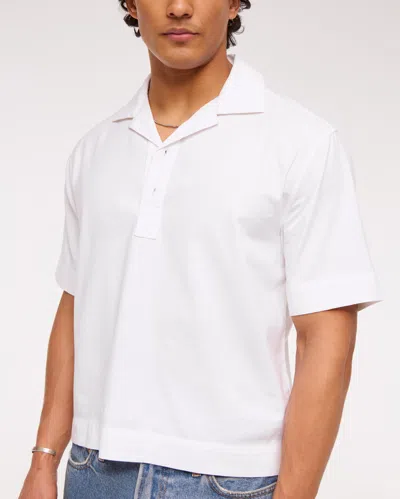 Abercrombie & Fitch Summer Linen-blend Popover In White