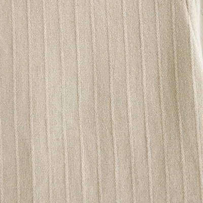 Abercrombie & Fitch Short-sleeve Summer Linen-blend Button-up Shirt In Neutral