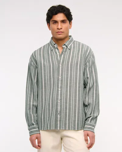 Abercrombie & Fitch A&f Breezy Shirt In Green