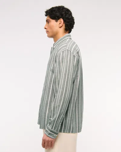 Abercrombie & Fitch A&f Breezy Shirt In Green