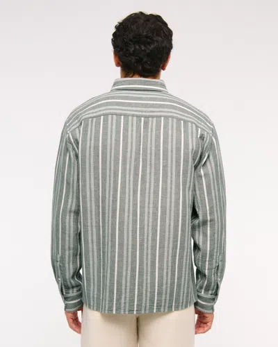 Abercrombie & Fitch A&f Breezy Shirt In Green