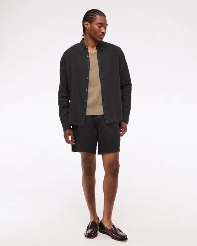 Abercrombie & Fitch Linen Button-up Shirt In Brown