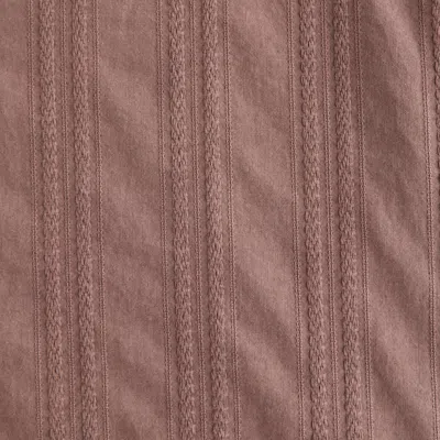 Abercrombie & Fitch Camp Collar Braided Button-up Shirt In Brown