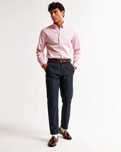 Abercrombie & Fitch Coolmax Stretch Button-up Shirt In Pink