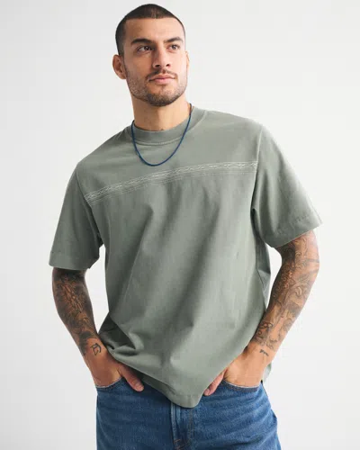 Abercrombie & Fitch Premium Heavyweight 2.0 Tee In Green