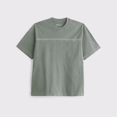Abercrombie & Fitch Premium Heavyweight 2.0 Tee In Green
