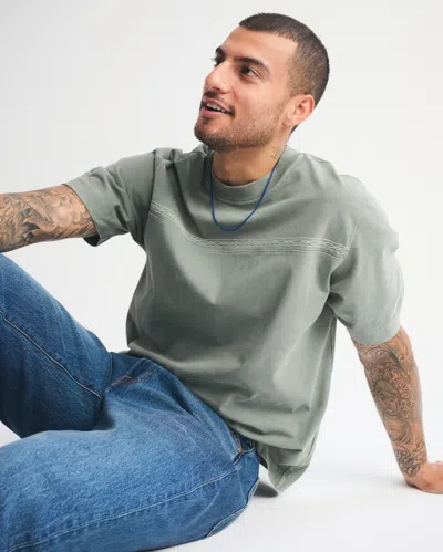 Abercrombie & Fitch Premium Heavyweight 2.0 Tee In Green