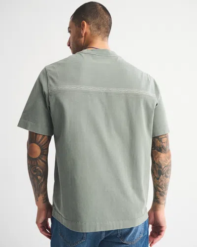 Abercrombie & Fitch Premium Heavyweight 2.0 Tee In Green