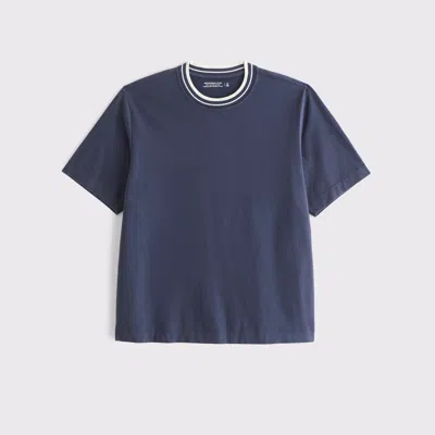 Abercrombie & Fitch Premium Heavyweight 2.0 Tee In Blue