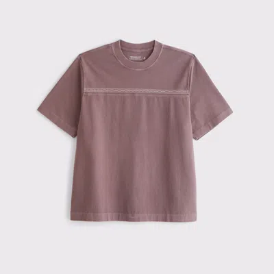 Abercrombie & Fitch Premium Heavyweight 2.0 Tee In Brown