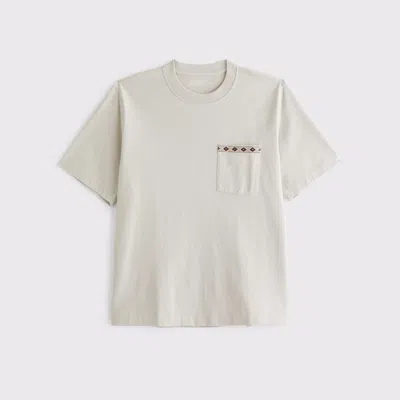 Abercrombie & Fitch Premium Heavyweight 2.0 Tee In Gray