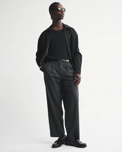 Abercrombie & Fitch Premium Ribbed Tank In Black