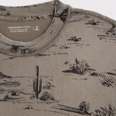 Abercrombie & Fitch Vintage-inspired Tee In Neutral