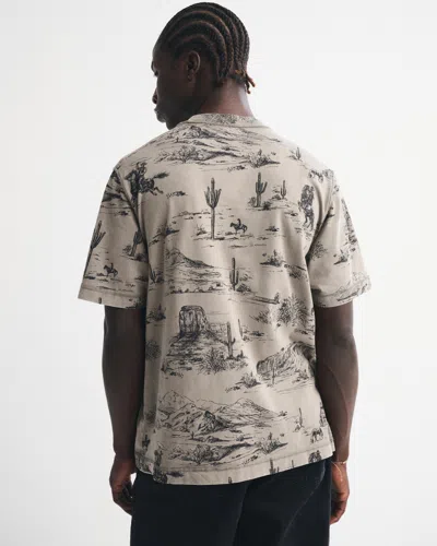 Abercrombie & Fitch Vintage-inspired Tee In Neutral