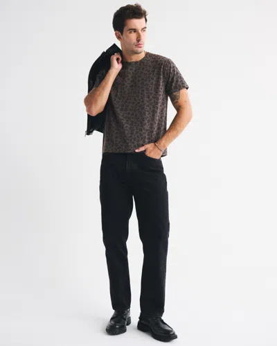 Abercrombie & Fitch Classic Polished Cropped Tee In Red