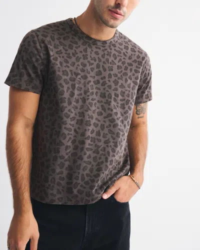 Abercrombie & Fitch Classic Polished Cropped Tee In Red