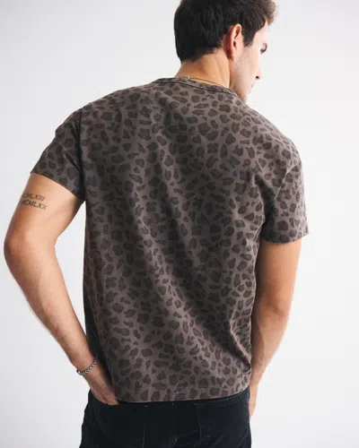 Abercrombie & Fitch Classic Polished Cropped Tee In Red