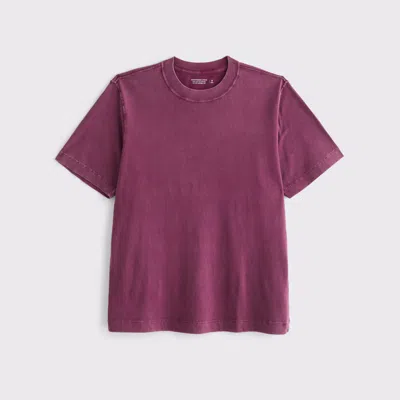 Abercrombie & Fitch Vintage-inspired Tee In Purple