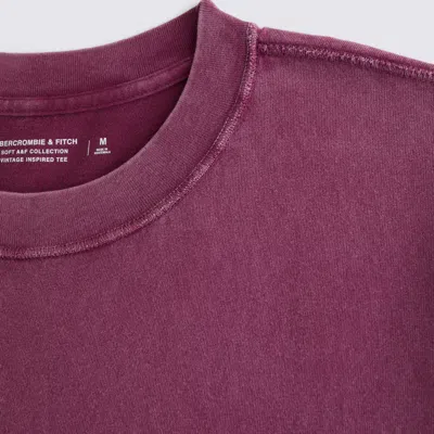 Abercrombie & Fitch Vintage-inspired Tee In Purple