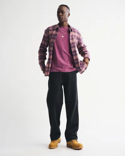 Abercrombie & Fitch Vintage-inspired Tee In Purple