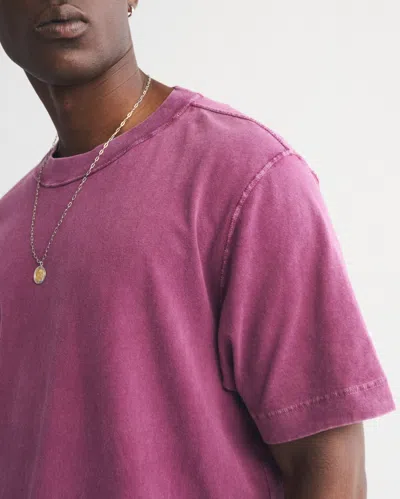 Abercrombie & Fitch Vintage-inspired Tee In Purple